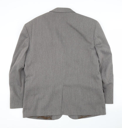 Mens UK Size 42 Burtons Regular Grey Suit Jacket
