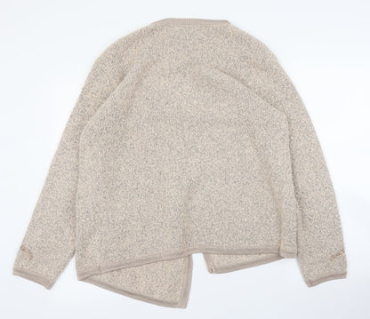 Womens UK Size XL Amoretti Beige Cardigan Jumper