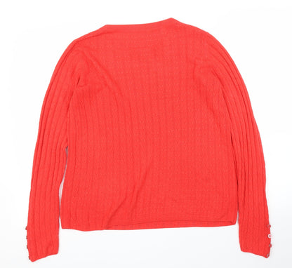 TU Womens Red   Pullover Jumper Size 14
