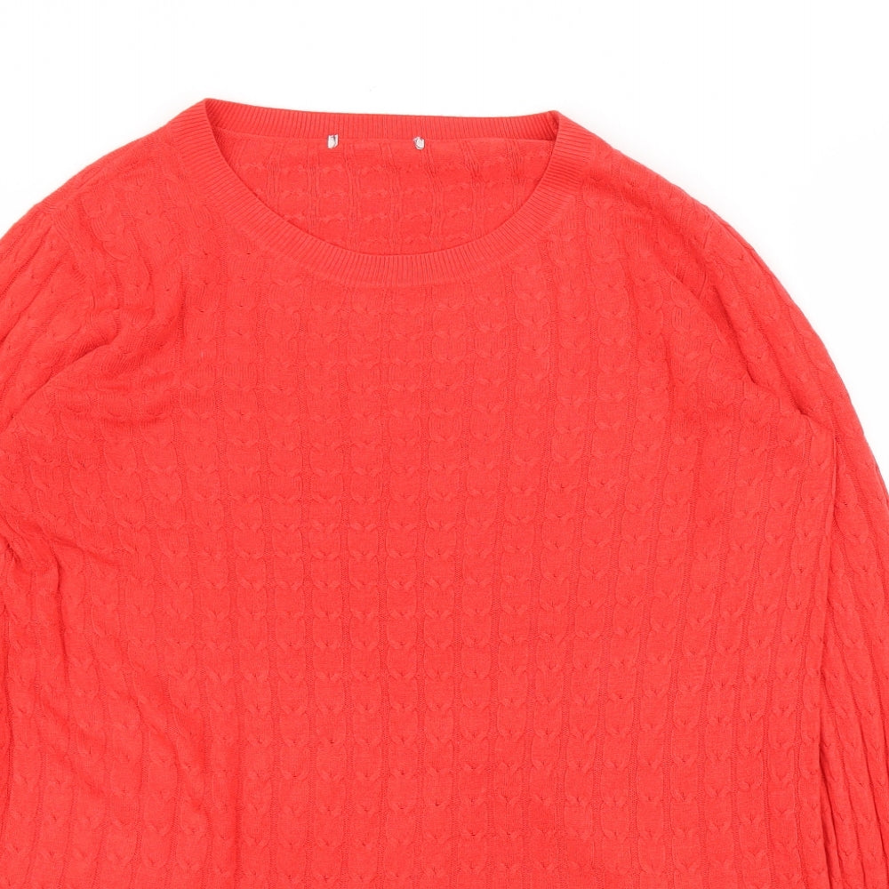 TU Womens Red   Pullover Jumper Size 14