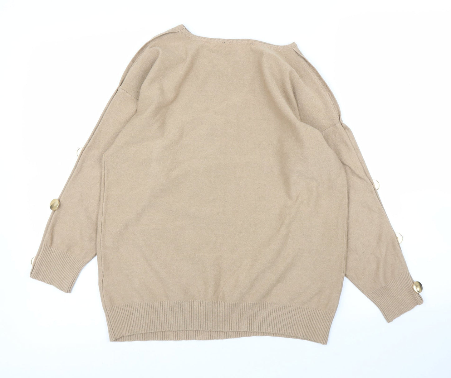 Womens UK Size 14 Dorothy Perkins Beige Pullover Jumper