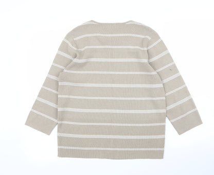 Womens UK Size 16 Berkertex Beige Pullover Jumper