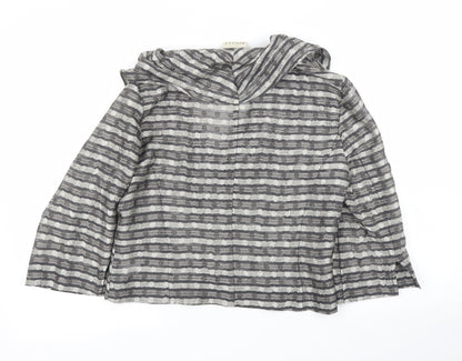 Womens UK Size 12 Minuet Silver Cardigan Jumper