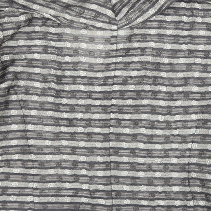 Womens UK Size 12 Minuet Silver Cardigan Jumper