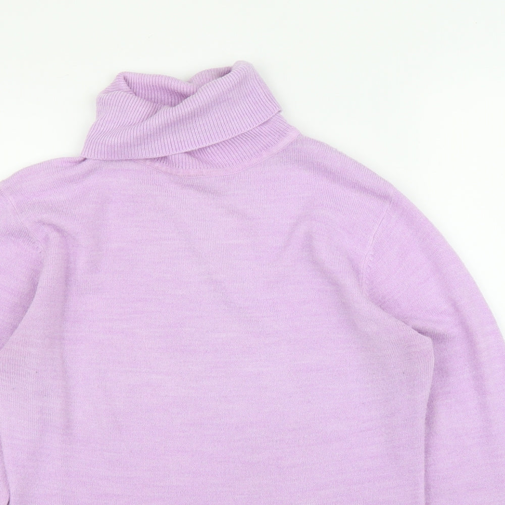 Womens UK Size M Liquid Purple Pullover Jumper