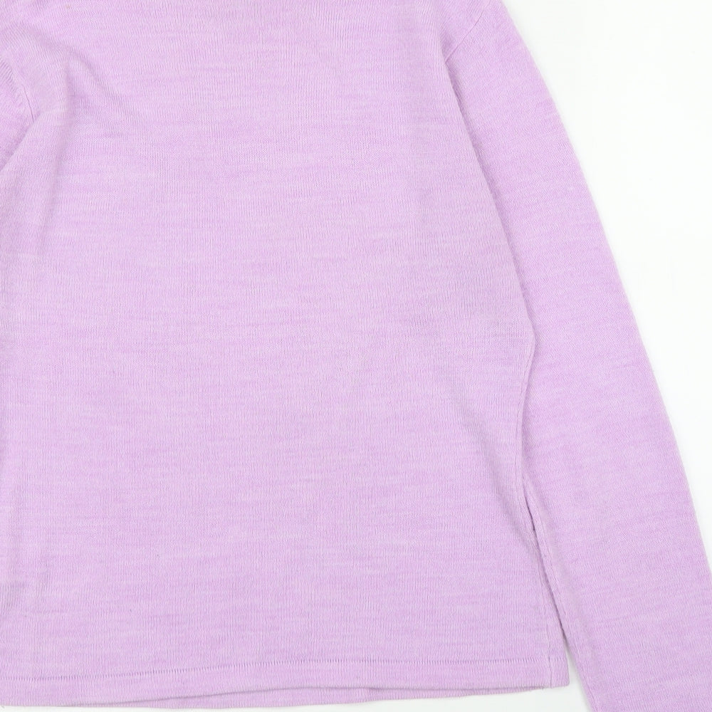 Womens UK Size M Liquid Purple Pullover Jumper