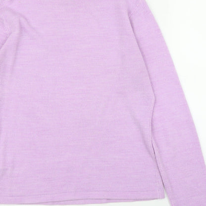 Womens UK Size M Liquid Purple Pullover Jumper