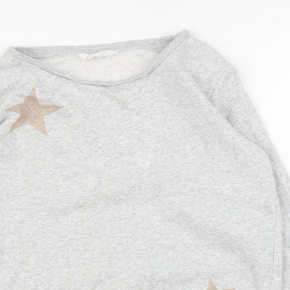 H&M Girls Grey   Pullover Jumper Size 14 Years