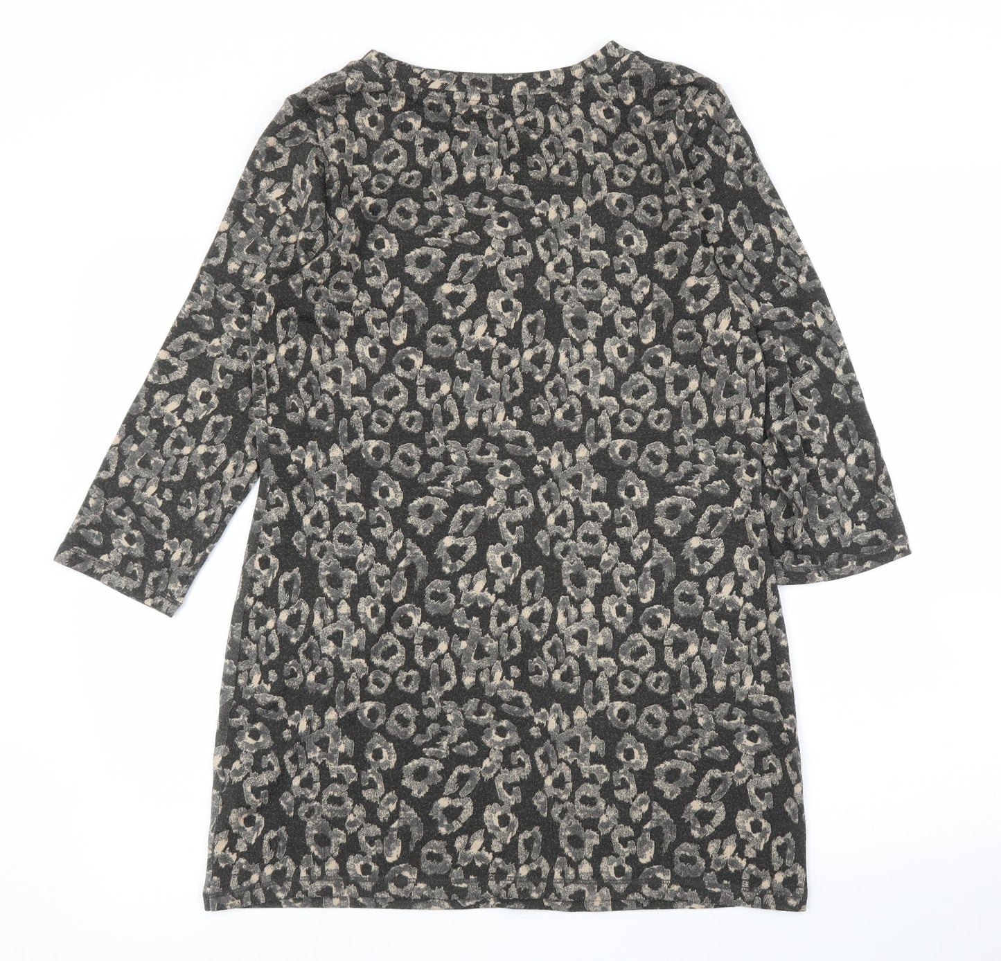 F&F Womens Brown Animal Print  Tunic Blouse Size 12  - Leopard print