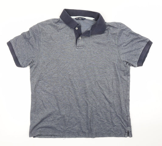 M&S Mens Blue    Polo Size L