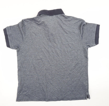 M&S Mens Blue    Polo Size L