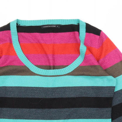 Womens UK Size 8 NEXT Multicoloured Pullover Jumper