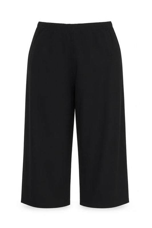 Womens UK Size 16 Chianti Regular Fit Capri Black Trousers