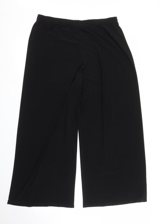 Chianti Womens Black   Capri Trousers Size 16 L25 in