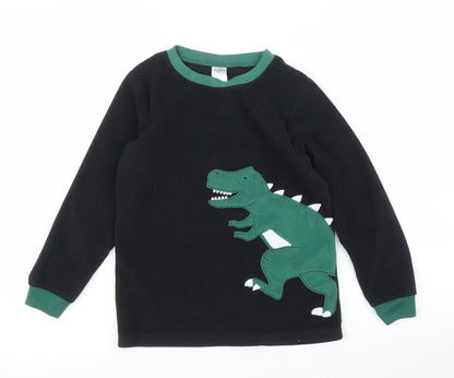 Carters Girls Black   Pullover Jumper Size 8 Years  - Dinosaur
