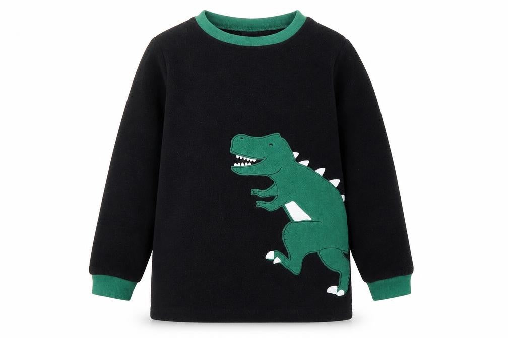 Carters Girls Black   Pullover Jumper Size 8 Years  - Dinosaur