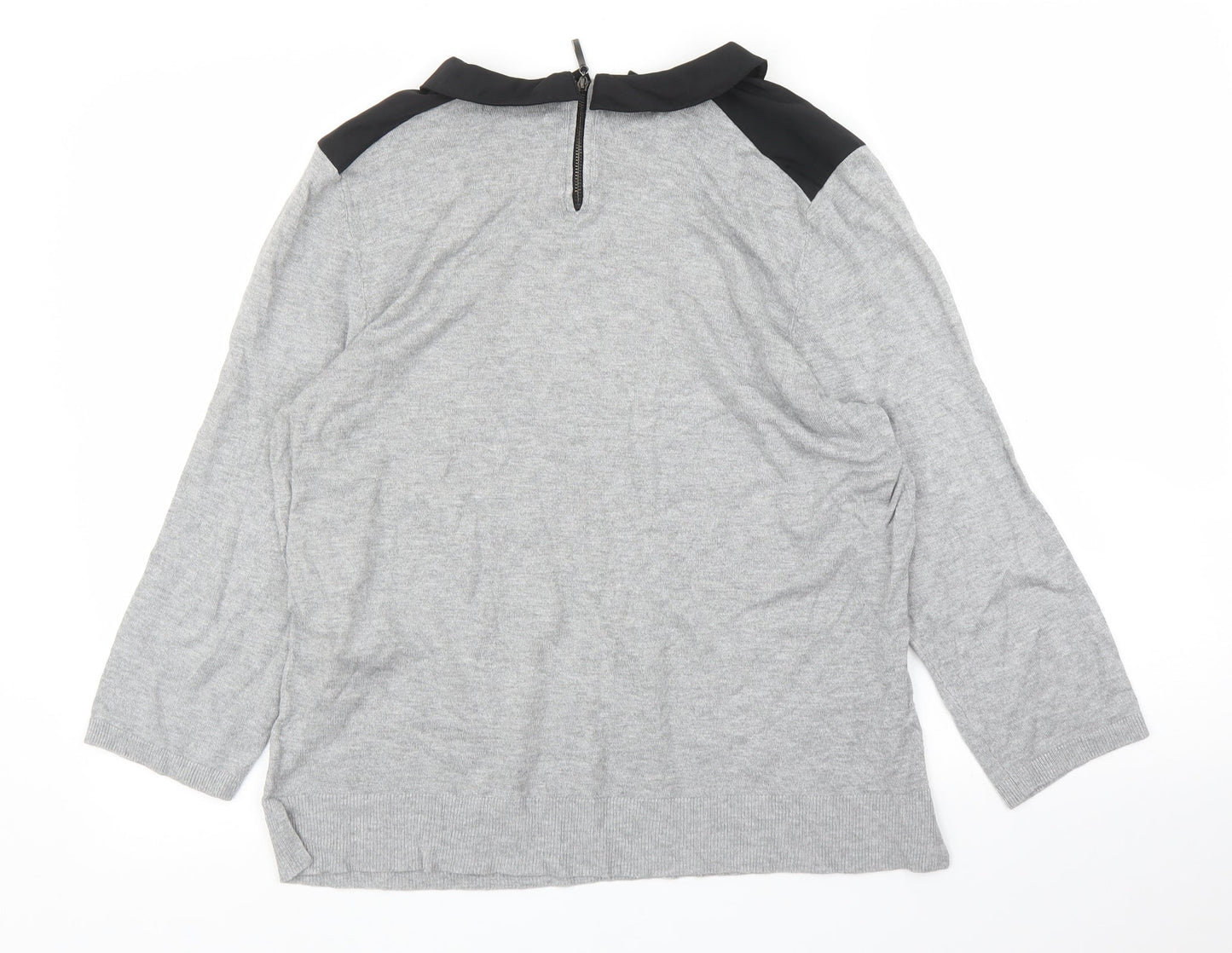 Papaya Womens Grey   Basic Blouse Size 16