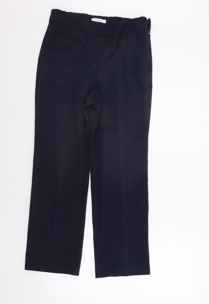 Womens UK Size 10 Marks and Spencer Regular Fit  Blue Trousers