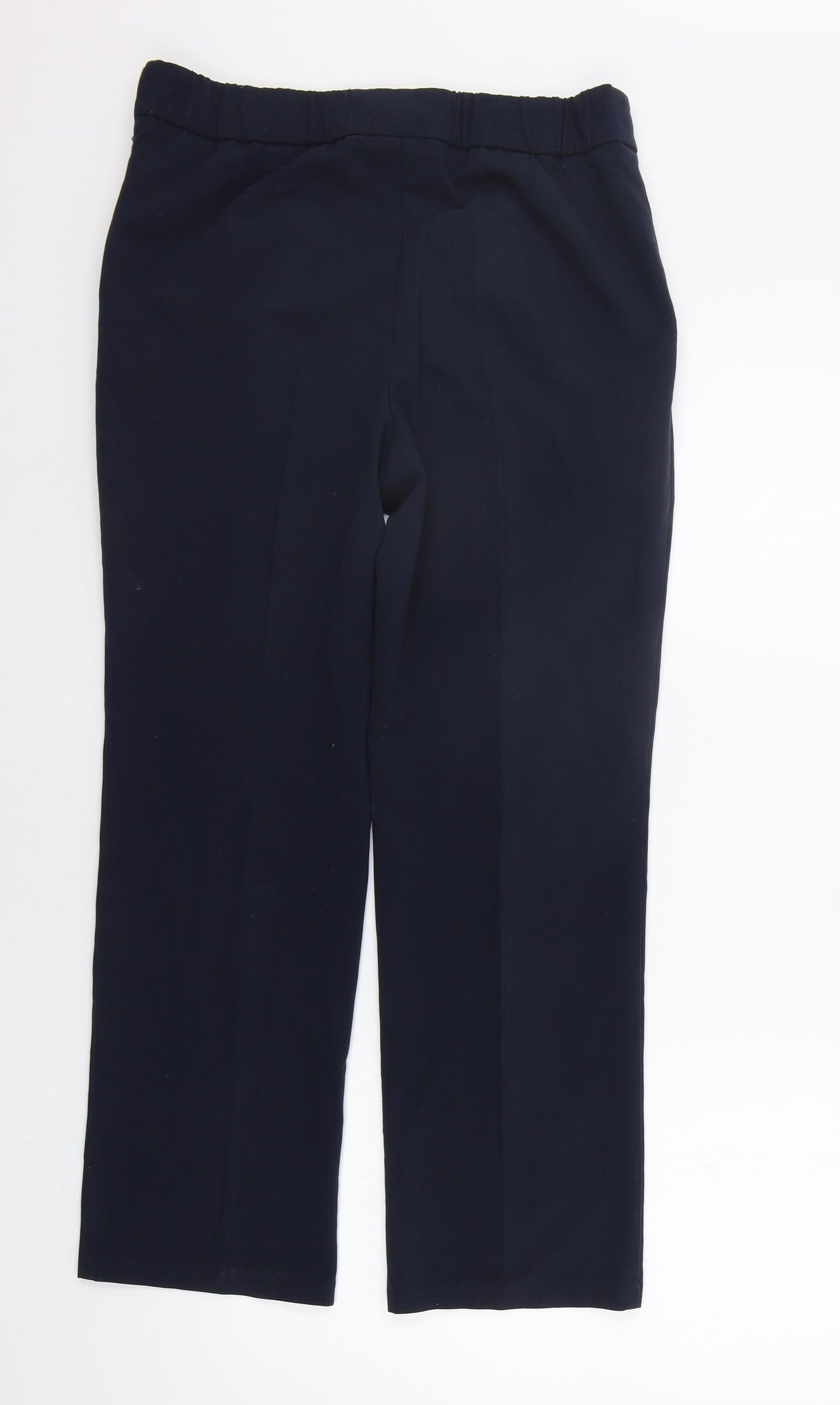 Womens UK Size 10 Marks and Spencer Regular Fit  Blue Trousers