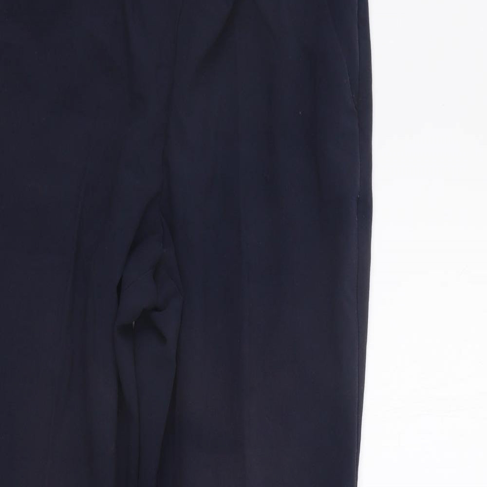 Womens UK Size 10 Marks and Spencer Regular Fit  Blue Trousers