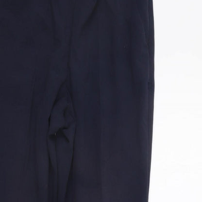 Womens UK Size 10 Marks and Spencer Regular Fit  Blue Trousers
