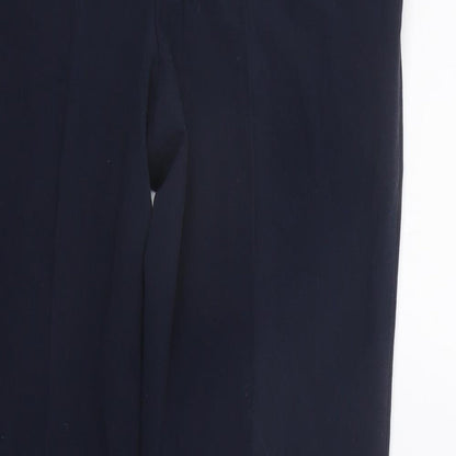 Womens UK Size 10 Marks and Spencer Regular Fit  Blue Trousers