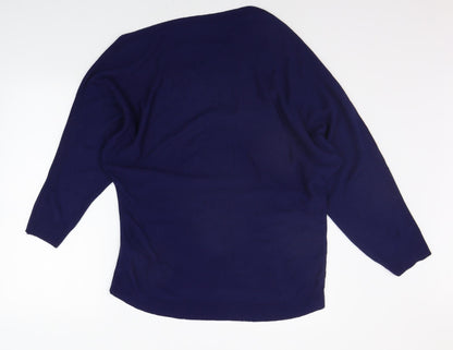 Womens UK Size 14 Very Blue Pullover Jumper