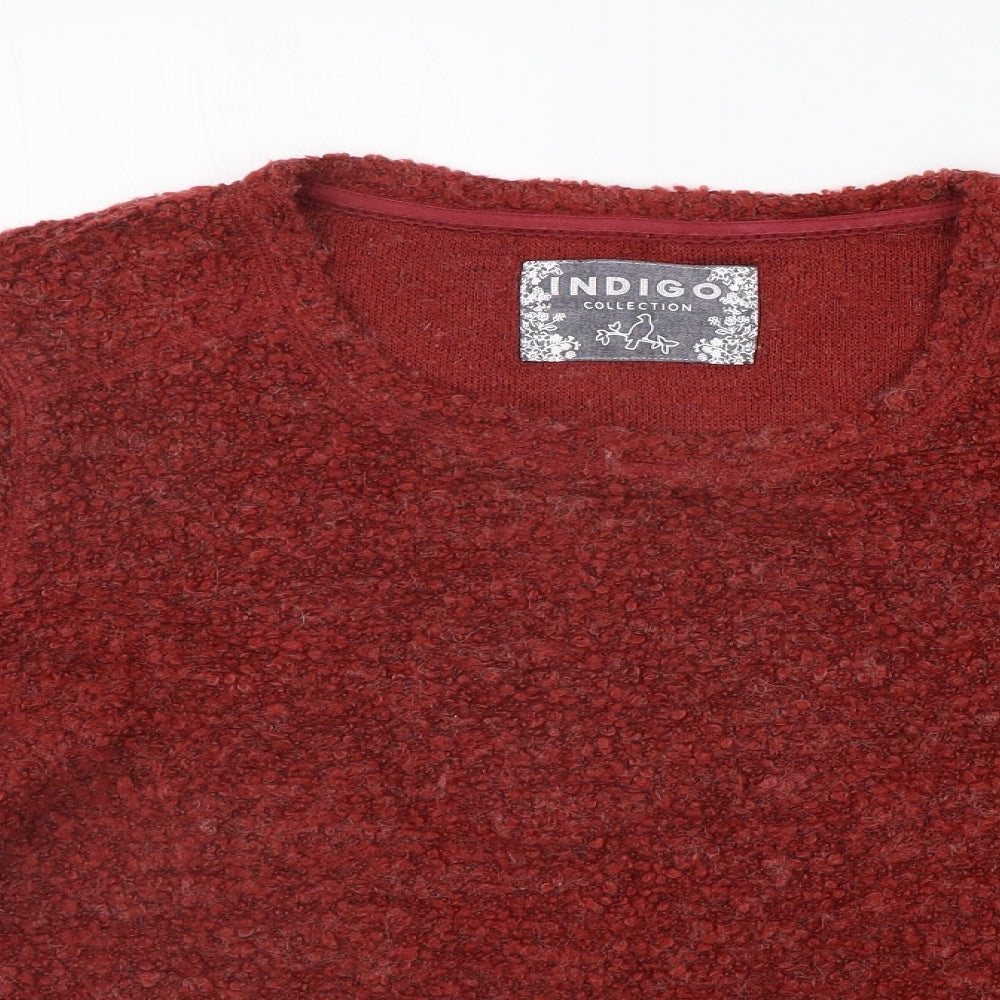Womens UK Size 14 Marks and Spencer Red Pullover Jumper