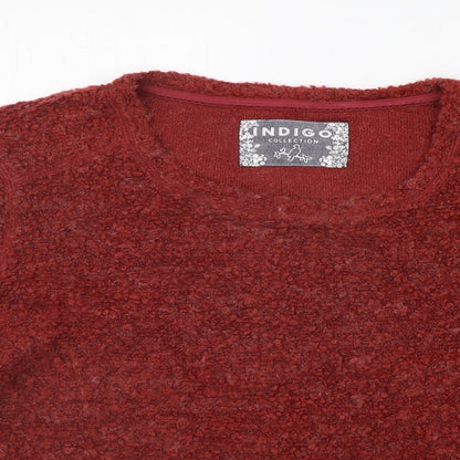 Womens UK Size 14 Marks and Spencer Red Pullover Jumper