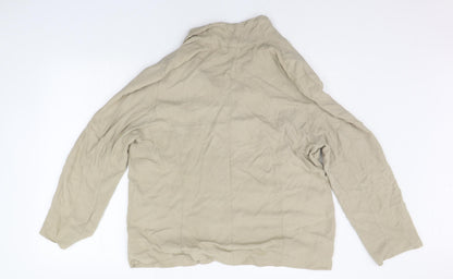 Womens UK Size 18 Peacocks Beige Cardigan Jumper