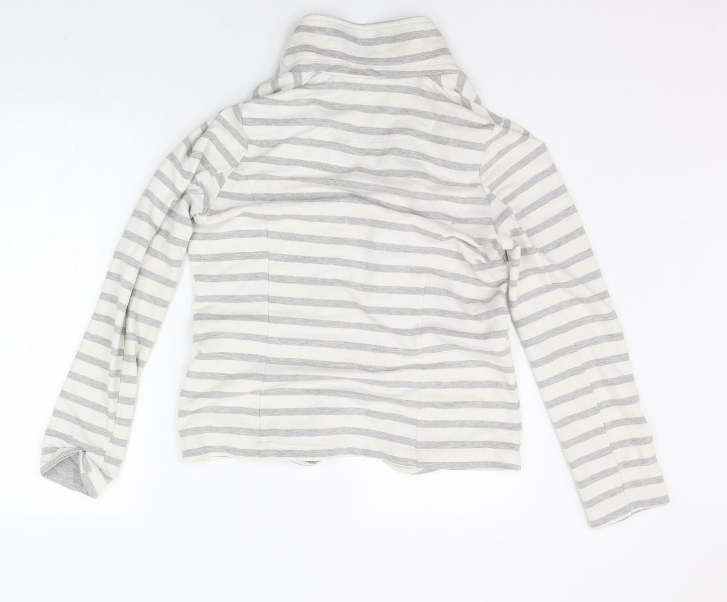Atmosphere Womens White Striped  Cardigan Jumper Size 10