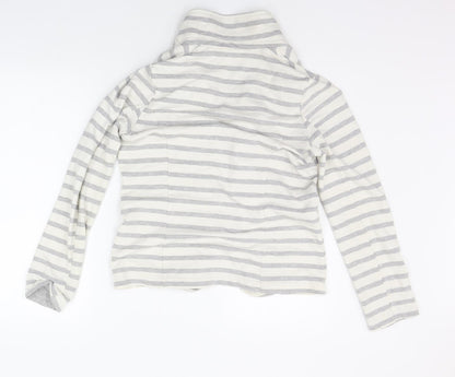 Atmosphere Womens White Striped  Cardigan Jumper Size 10