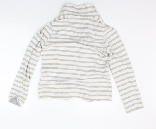 Atmosphere Womens White Striped  Cardigan Jumper Size 10