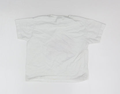 Fruit of the Loom Boys White   Basic T-Shirt Size 3-4 Years  - COW