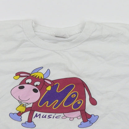 Fruit of the Loom Boys White   Basic T-Shirt Size 3-4 Years  - COW