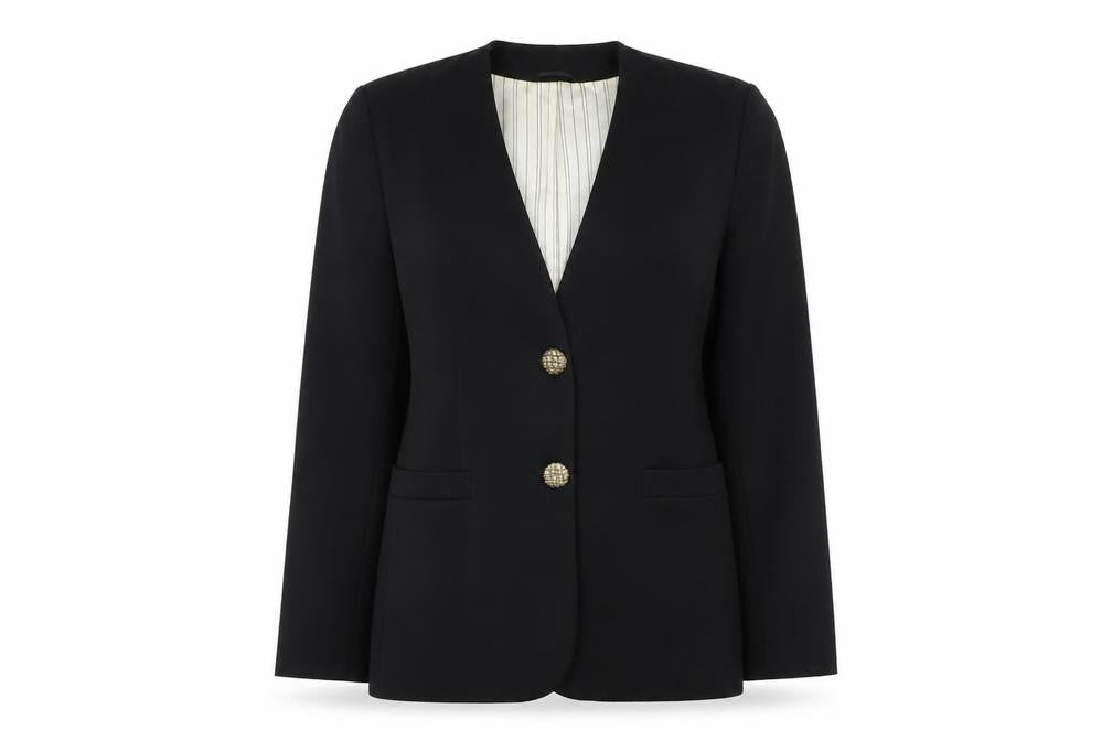 Womens UK Size 10 Hamells Regular Black Suit Jacket