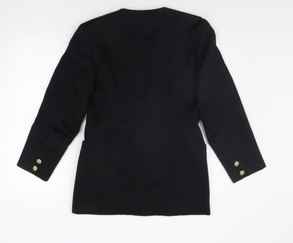 Womens UK Size 10 Hamells Regular Black Suit Jacket