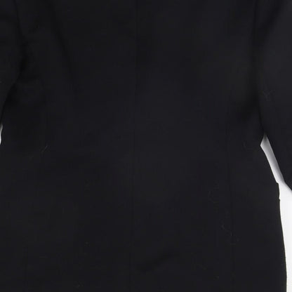 Womens UK Size 10 Hamells Regular Black Suit Jacket