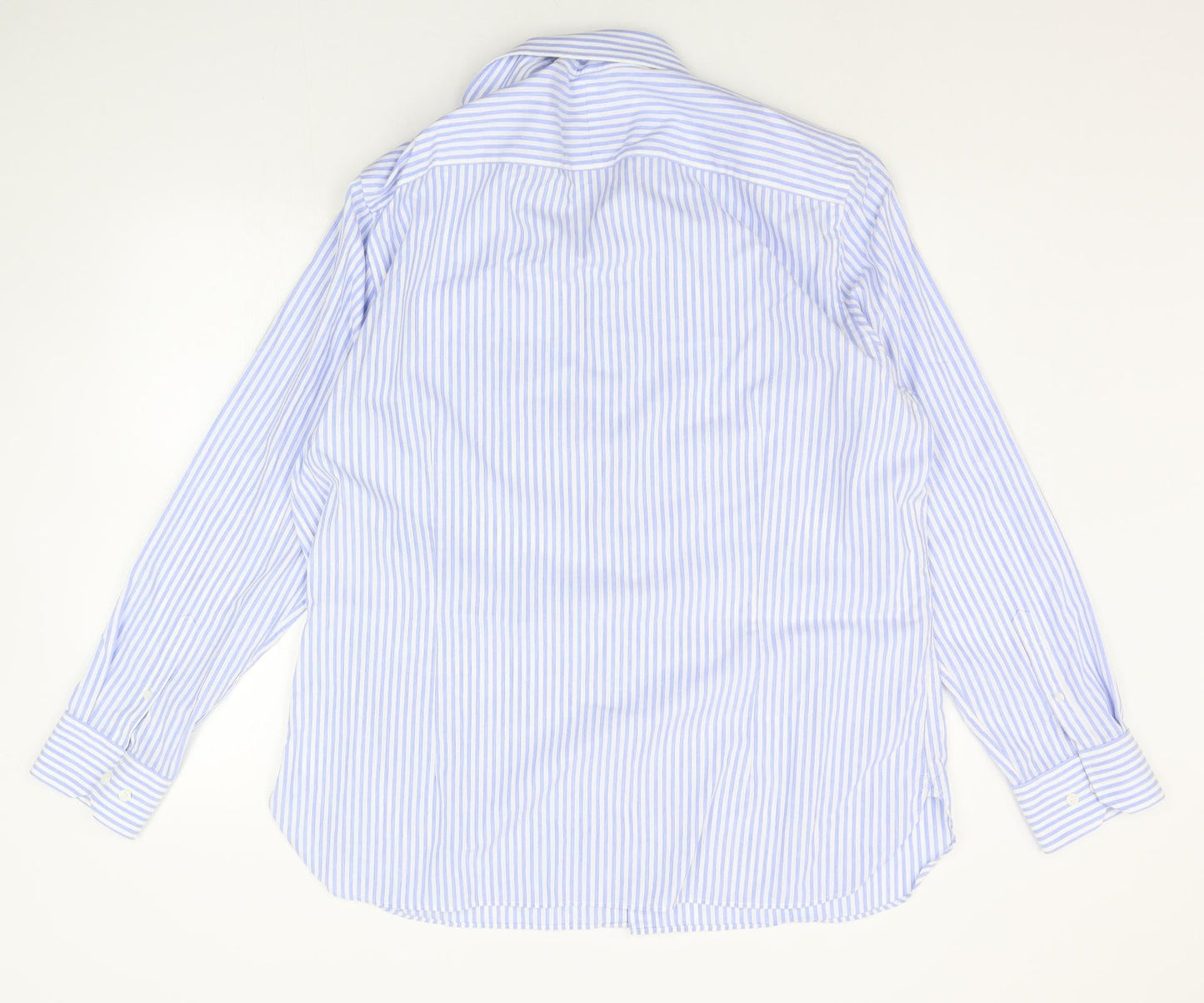 Mens UK Size 18 Hammond & Co. Blue  Button-Up Long Sleeve Casual Shirt