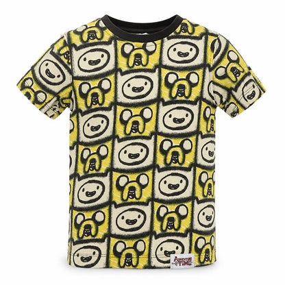 George Boys Yellow Geometric  Basic T-Shirt Size 5-6 Years