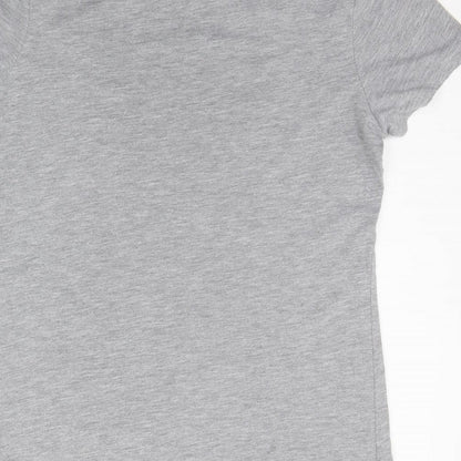 Womens UK Size 10 Peacocks Grey Basic Polo