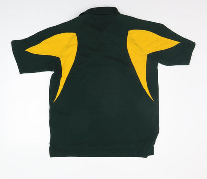 Game Gear Mens Green Houndstooth   Polo Size L