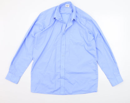 Banner Mens Blue    Button-Up Size 15.5