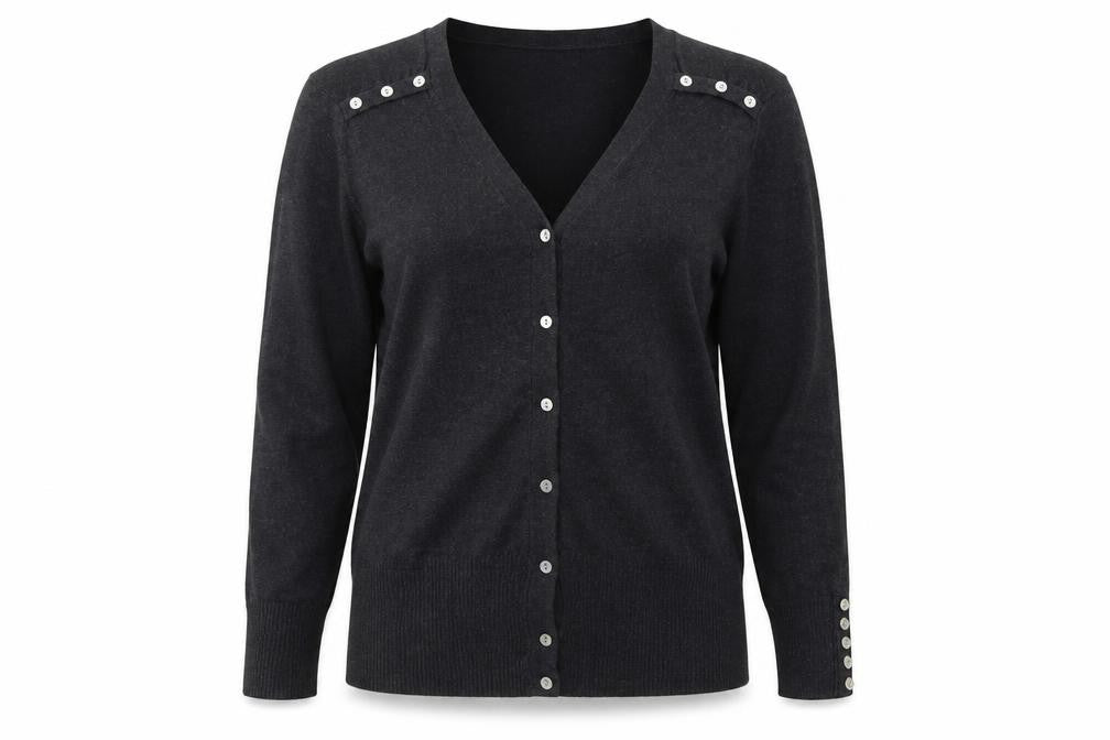Womens UK Size 14 Autonomy Grey Cardigan Jumper