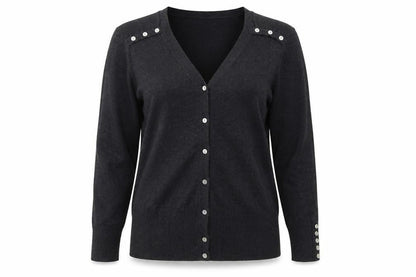 Womens UK Size 14 Autonomy Grey Cardigan Jumper