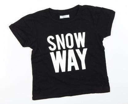 New Look Girls Black   Basic T-Shirt Size M