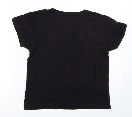 New Look Girls Black   Basic T-Shirt Size M