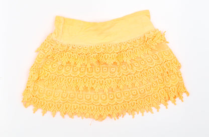 Preworn Womens Orange   Hot Pants Shorts Size 24 in