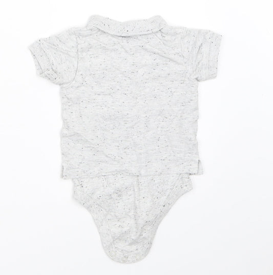 TU Boys Grey   Babygrow One-Piece Size 3-6 Months