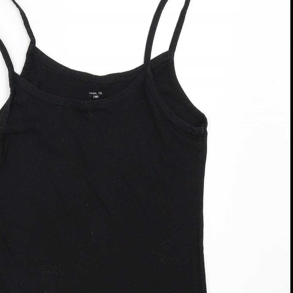 Womens UK Size 6 Select Black Camisole T-Shirt